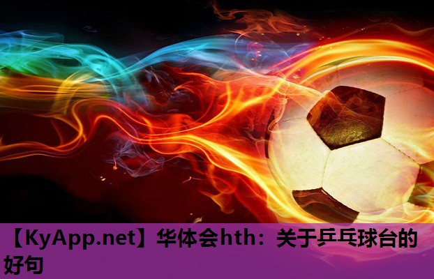 华体会hth：关于乒乓球台的好句