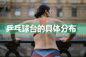 乒乓球台的具体分布